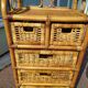 Chest of Drawers 6 Rattan Drawer - Vintage