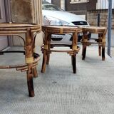 Tables gigognes en bambou x3