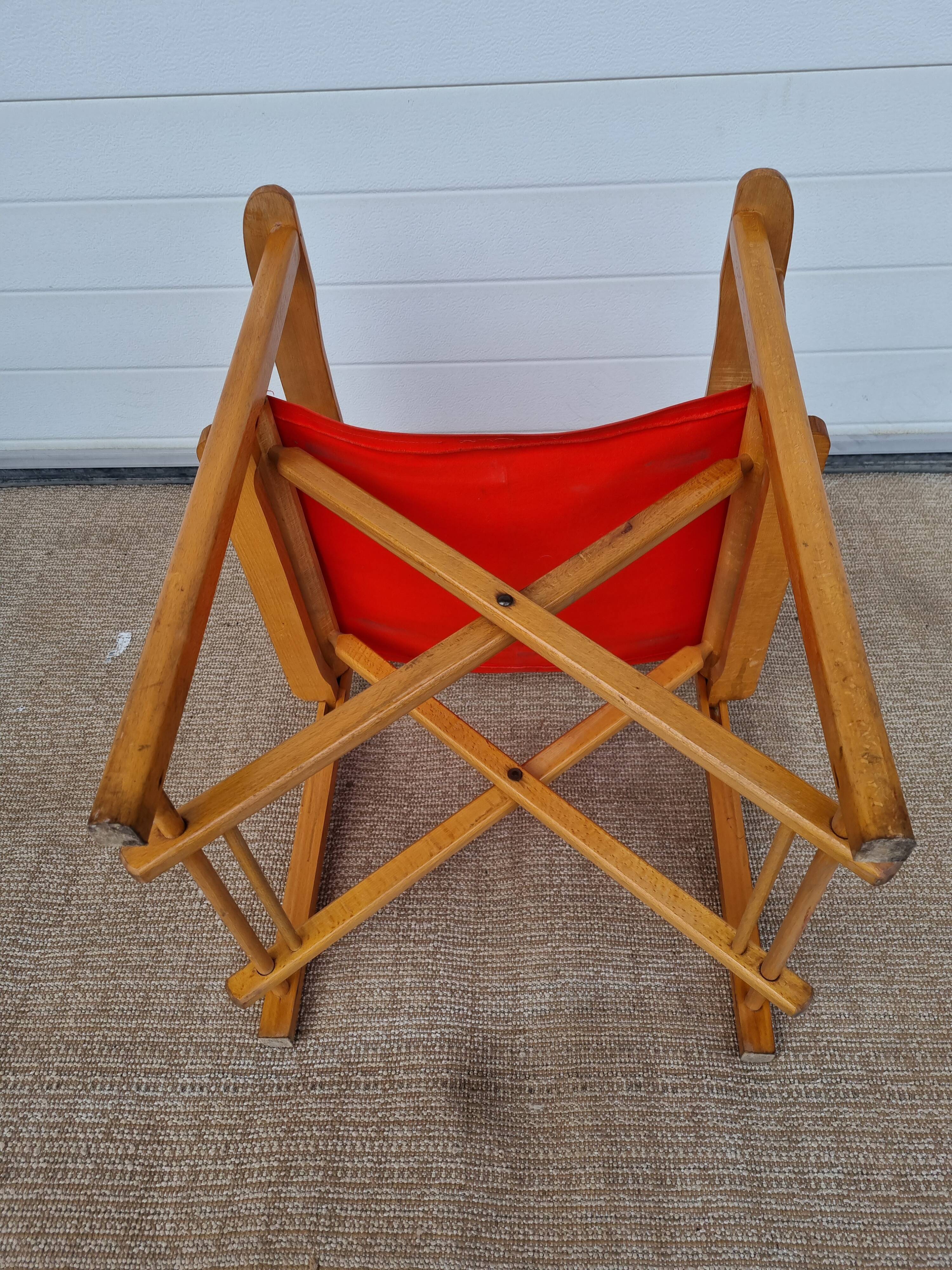 5 Old Folding Chairs from Garden 50 60