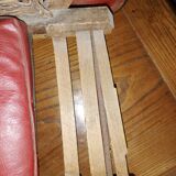 Poussette ancienne de poupée /osier et bois