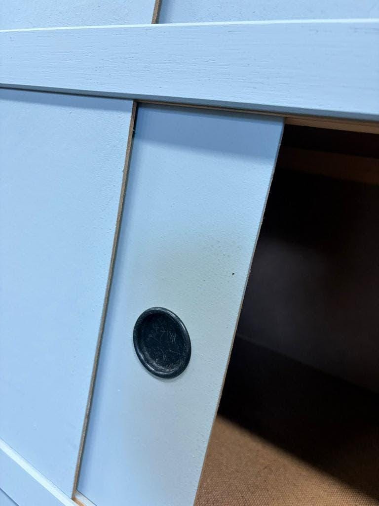 Vintage grey Kewlox wardrobe / shelf