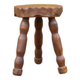 Vintage stool, small wooden stool, tripod stool, plant holder, interior decoration, stool