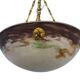 Art Deco pendant light by Jany – Glass paste – Marble decor
