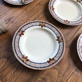 7 Creil Montereau plates