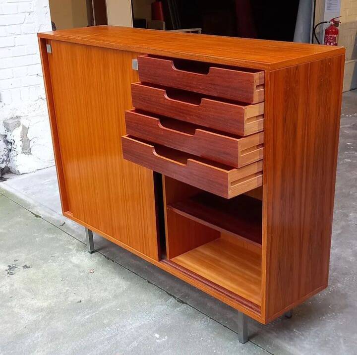Highboard Bar Buffet by Alfred Hendrickx for Belform Vintage 1960's