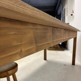 Oak and pine farmhouse table