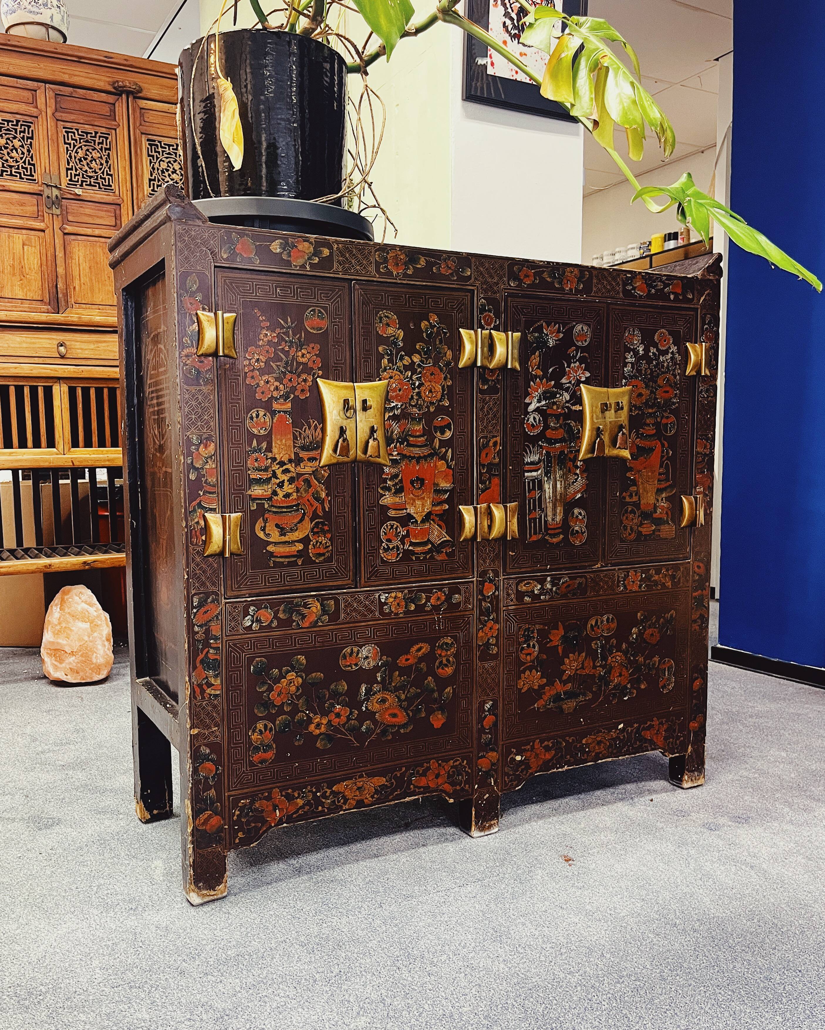 Chinese lacquer cabinet