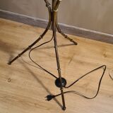 Lampadaire style bambou acier peint