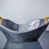 Brutalist centerpiece by Ardisur, Brass and aluminum, Spain, 1970