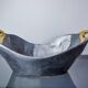 Brutalist centerpiece by Ardisur, Brass and aluminum, Spain, 1970