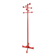 Vintage Red Stained Beech Coat Rack with Balls, 1970s