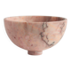 Coupe à fruits en marbre rose