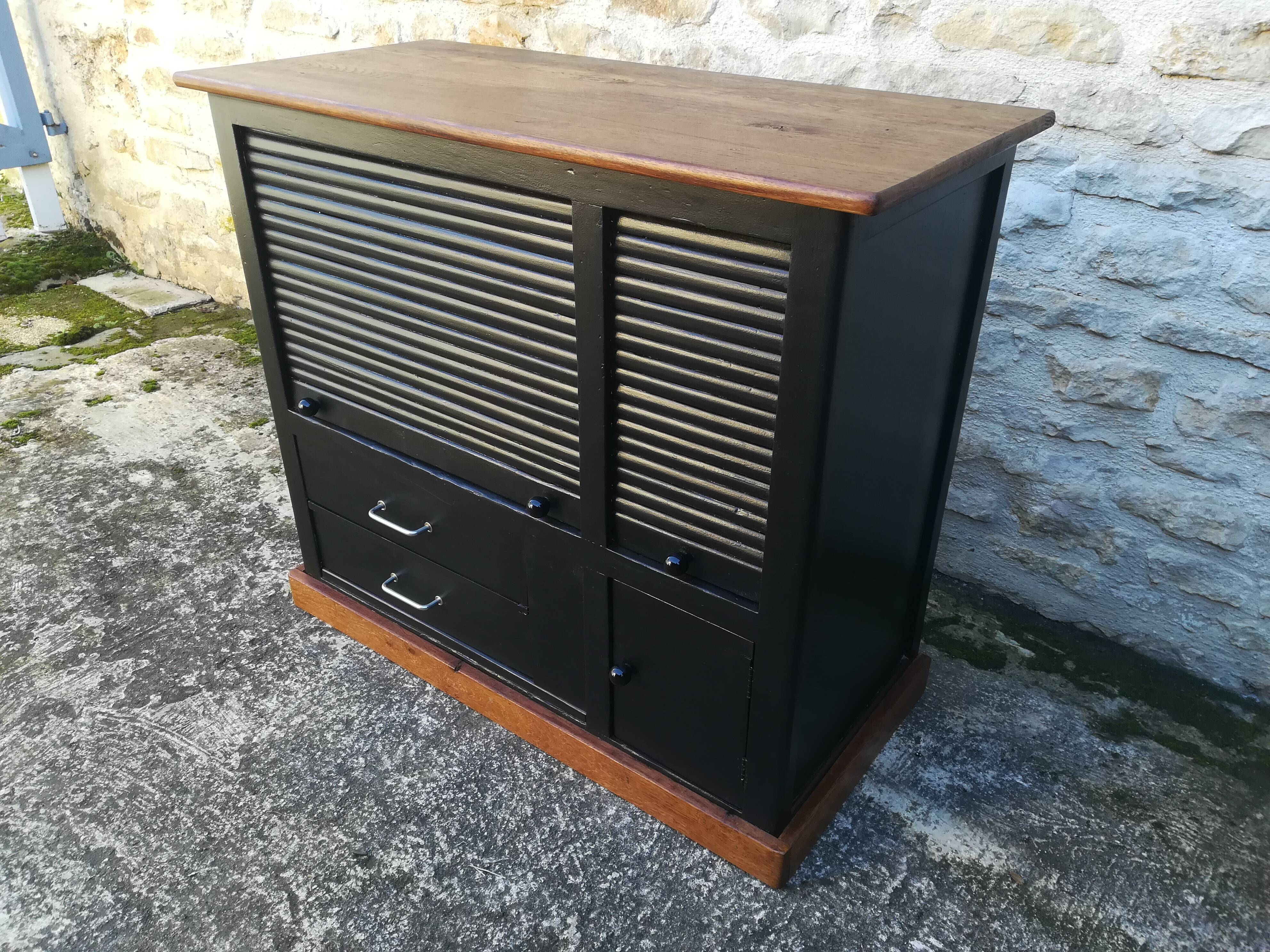 Meuble de métier en bois