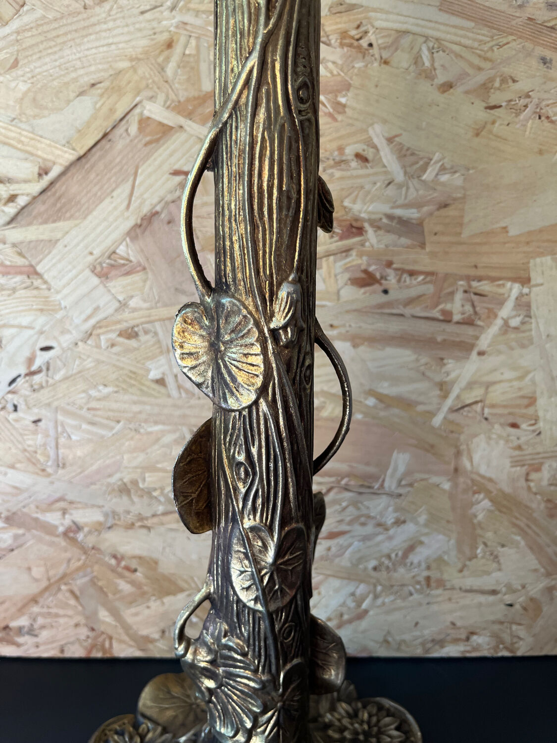 Brass table lamp foot