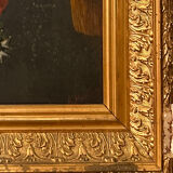 Oil on canvas of a millitaire portrait