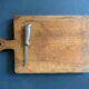 Old cutting board in French solid wood