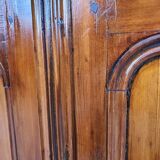 Rustic Wardrobe in Fir with Curtains