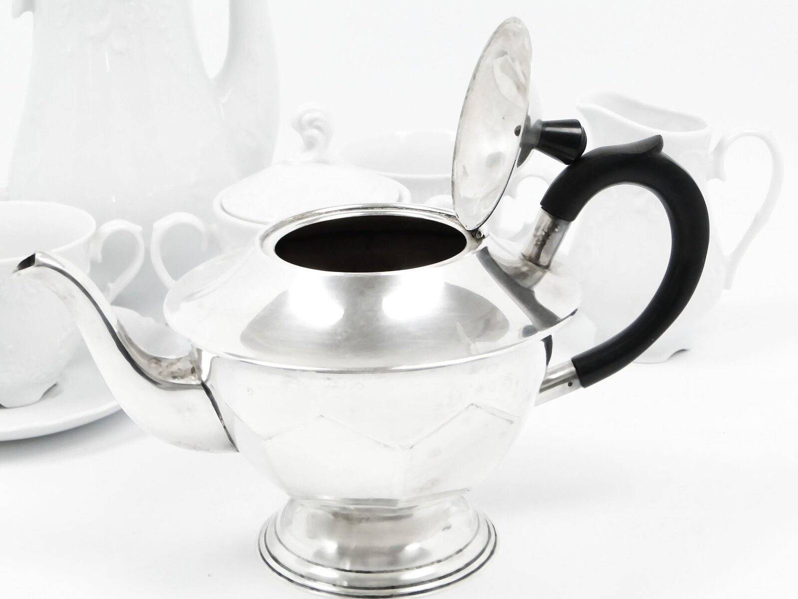 Plated brass coffee pot from Christofle, France, 1930s
