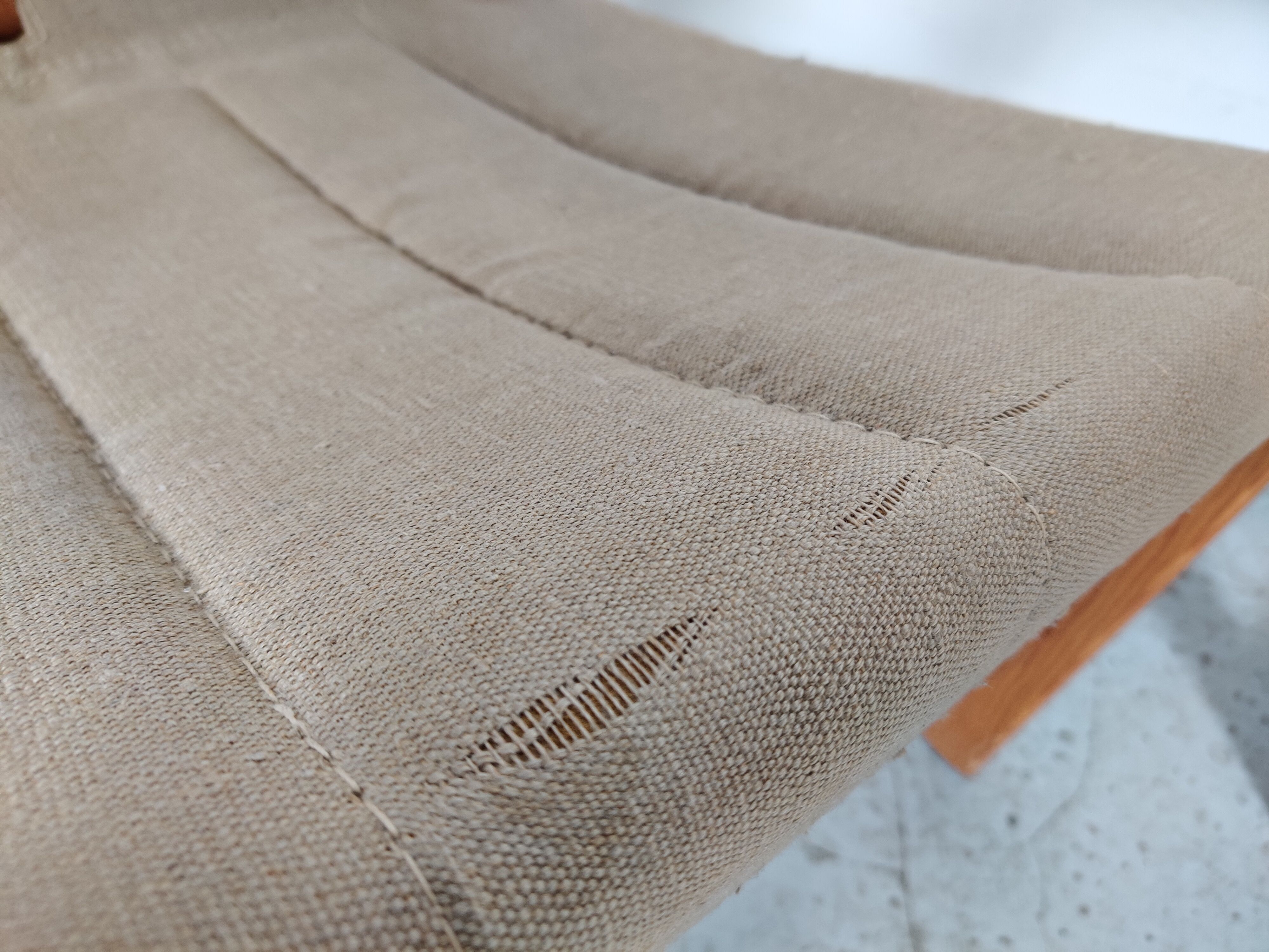 Pair of pine "safari" armchairs by Karin Mobring, 80s