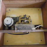 Electric wall clock in formica - 1950s