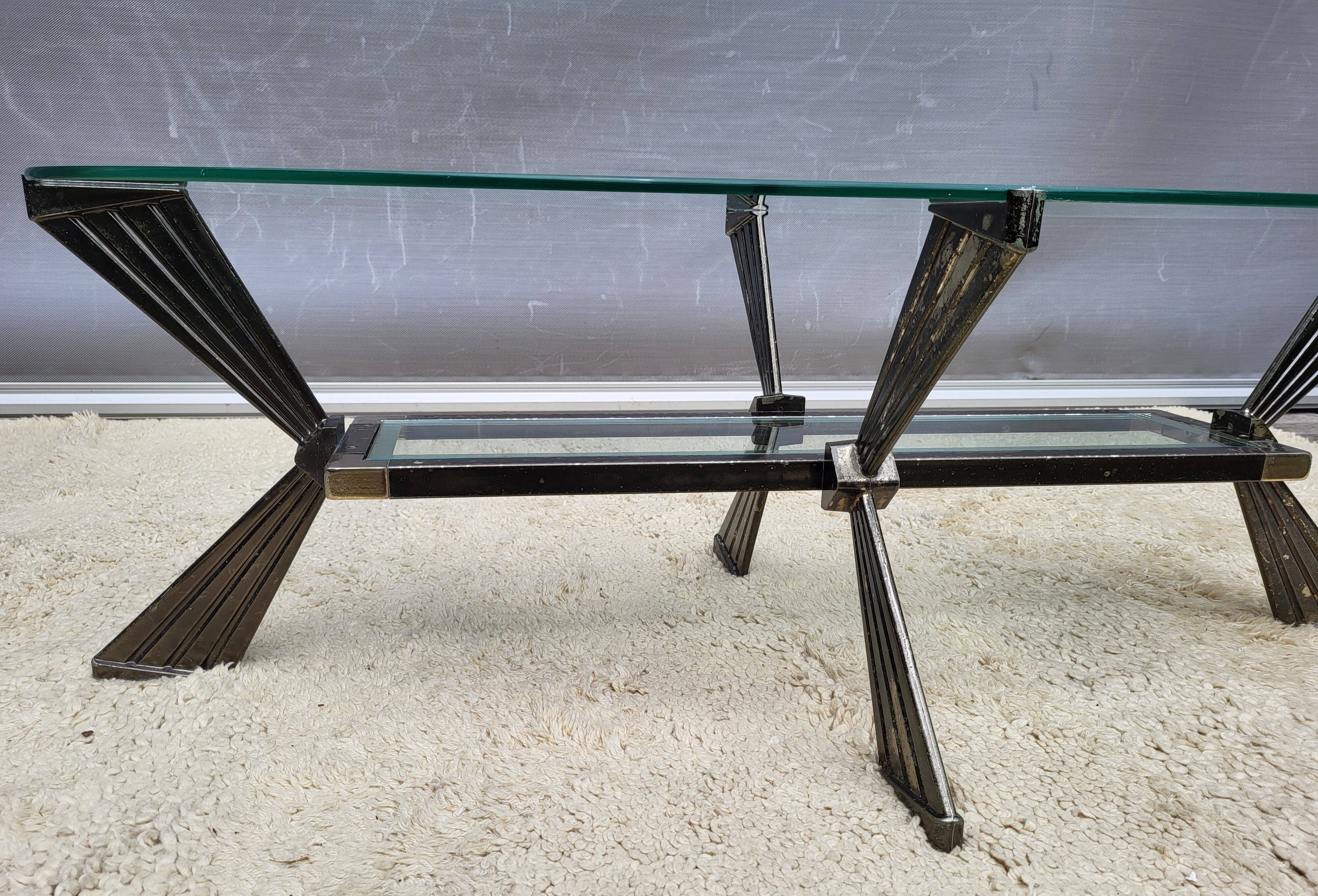 Art Deco oval coffee table 1940