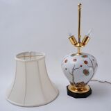 Giulia Mangani porcelain lamp chinoiserie with lychee, 1950`s ca, Italian