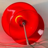 3 Vintage ikea lampan red / burgundy table lamps.