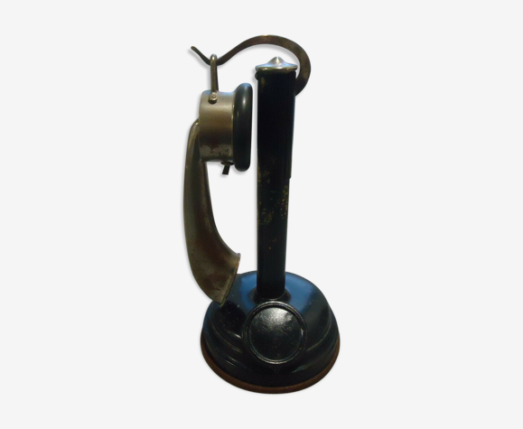 Téléphone type bougie en métal Thomson Houston