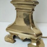 Lamp foot gilded bronze tripod height 50 cm