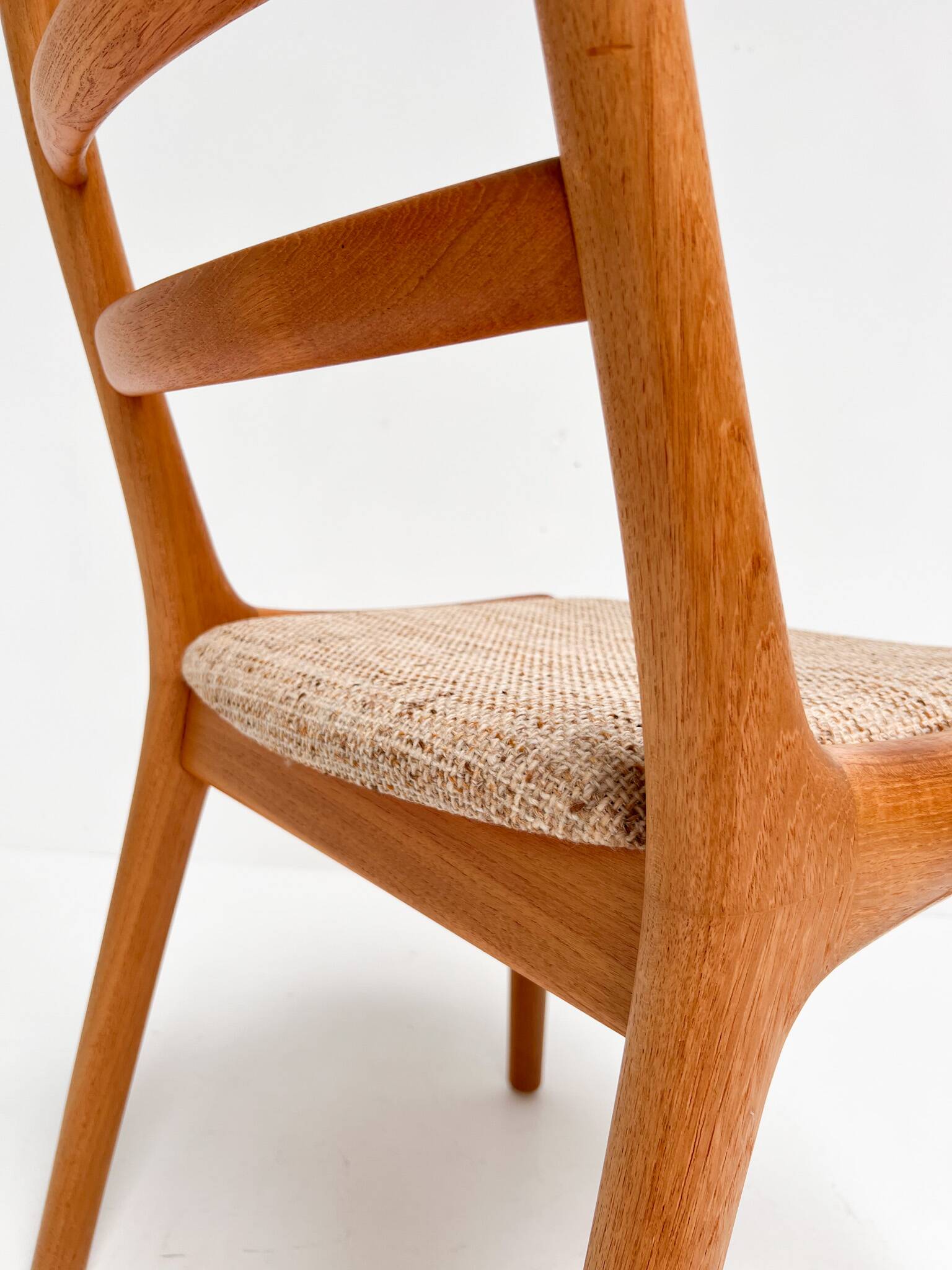 Set of Danish spindle chairs by JK Mobler, 1970s