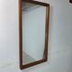 Vintage Mid-Century Scandinavian Rectangular Teak Mirror, 1950s