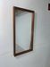 Miroir rectangulaire scandinave vintage en teck du milieu du siècle, années 1950