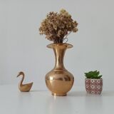 Vintage brass vase