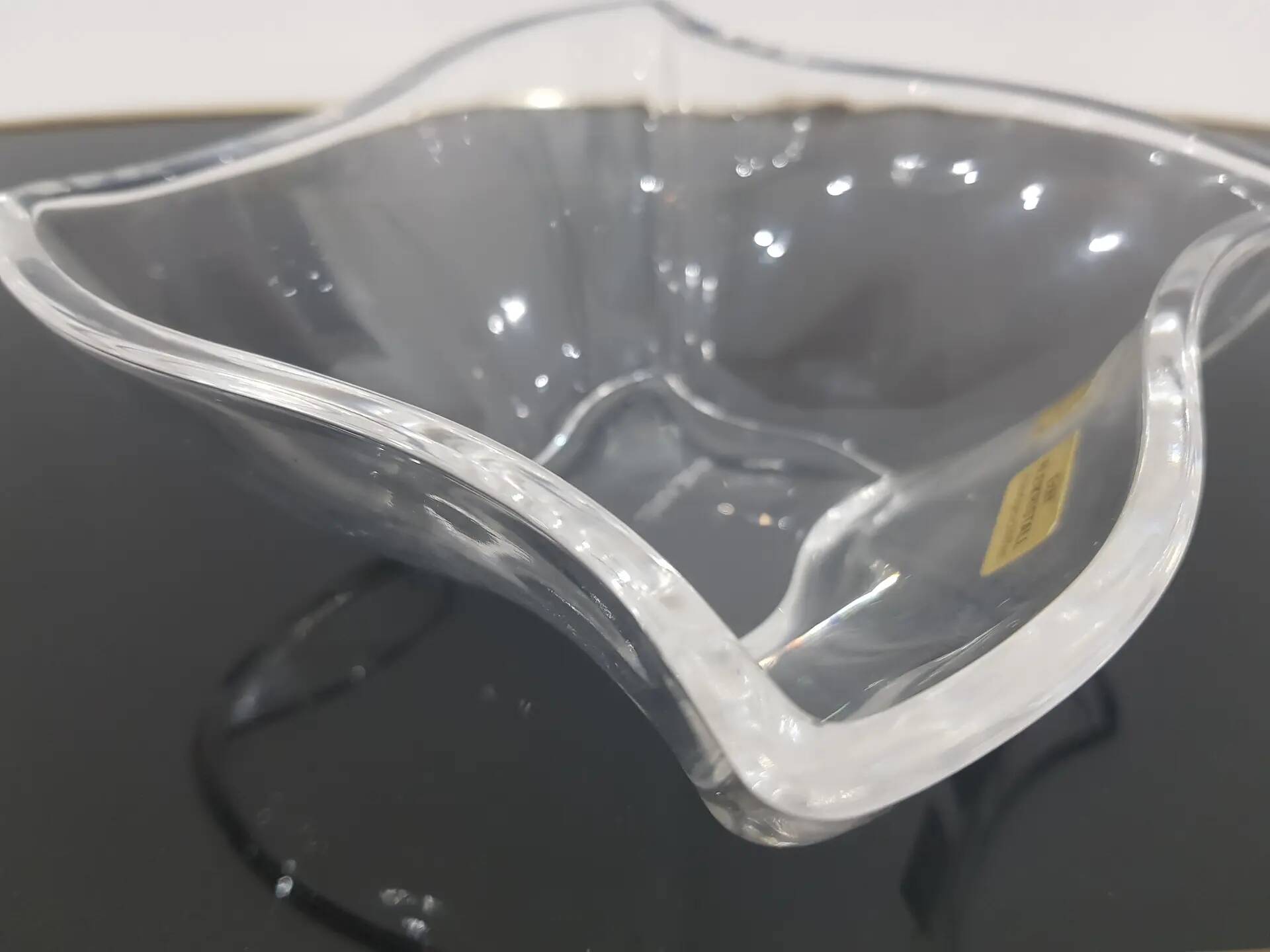 Bowl Marc Aurel, transparent crystal, Germany, 1980s.