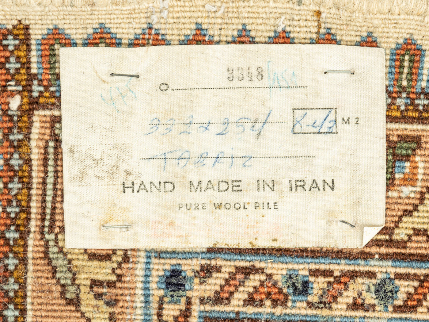 1960s kashmar carpet, 255 x 335