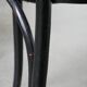 Set of 2 black vintage bistro chairs with an elegant design
