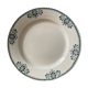 Ancient iron earth dish, opaque Gien porcelain, Harlem model