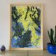 Mimosa 2024, tableau impressioniste, pastel