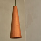 'Conus' pendant lamp in pine by Jørgen Wolff