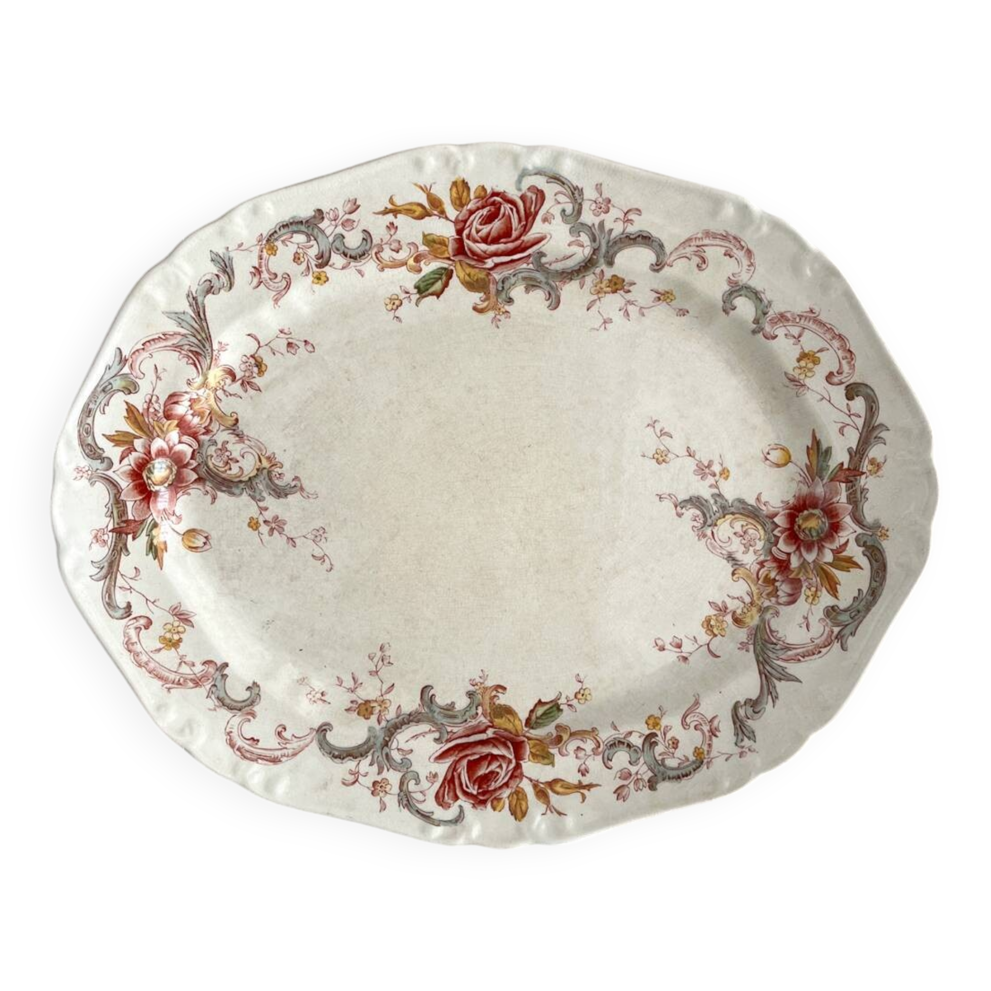 Bishop & Stonier “Wentworth” polychrome iron earthenware dish