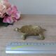 Petit cendrier tortue en laiton sculpté vintage