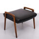 Vintage teak foot stool, scandinavian, 1960s