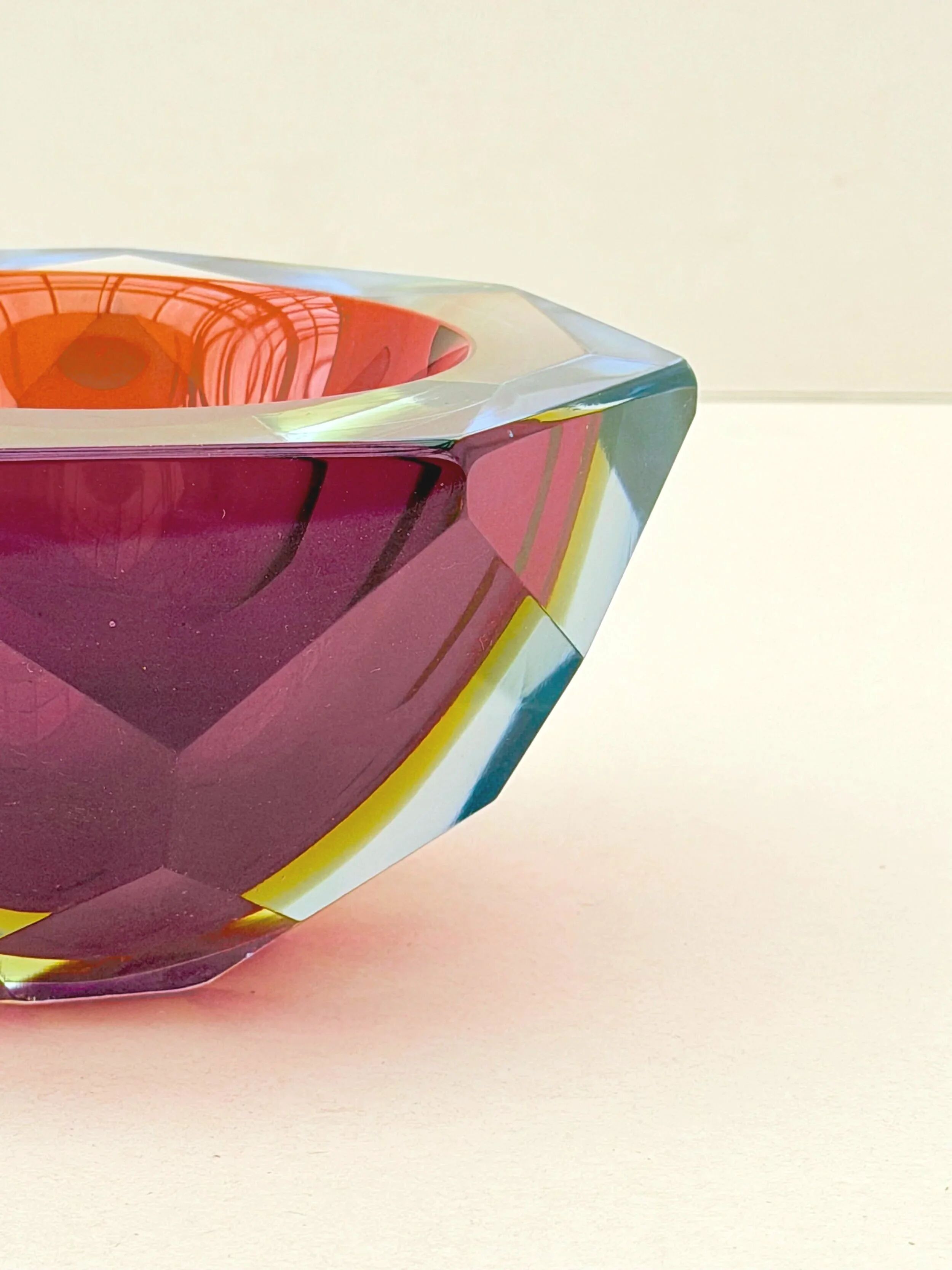 Sunk dish - Murano blown glass, Italy 1960