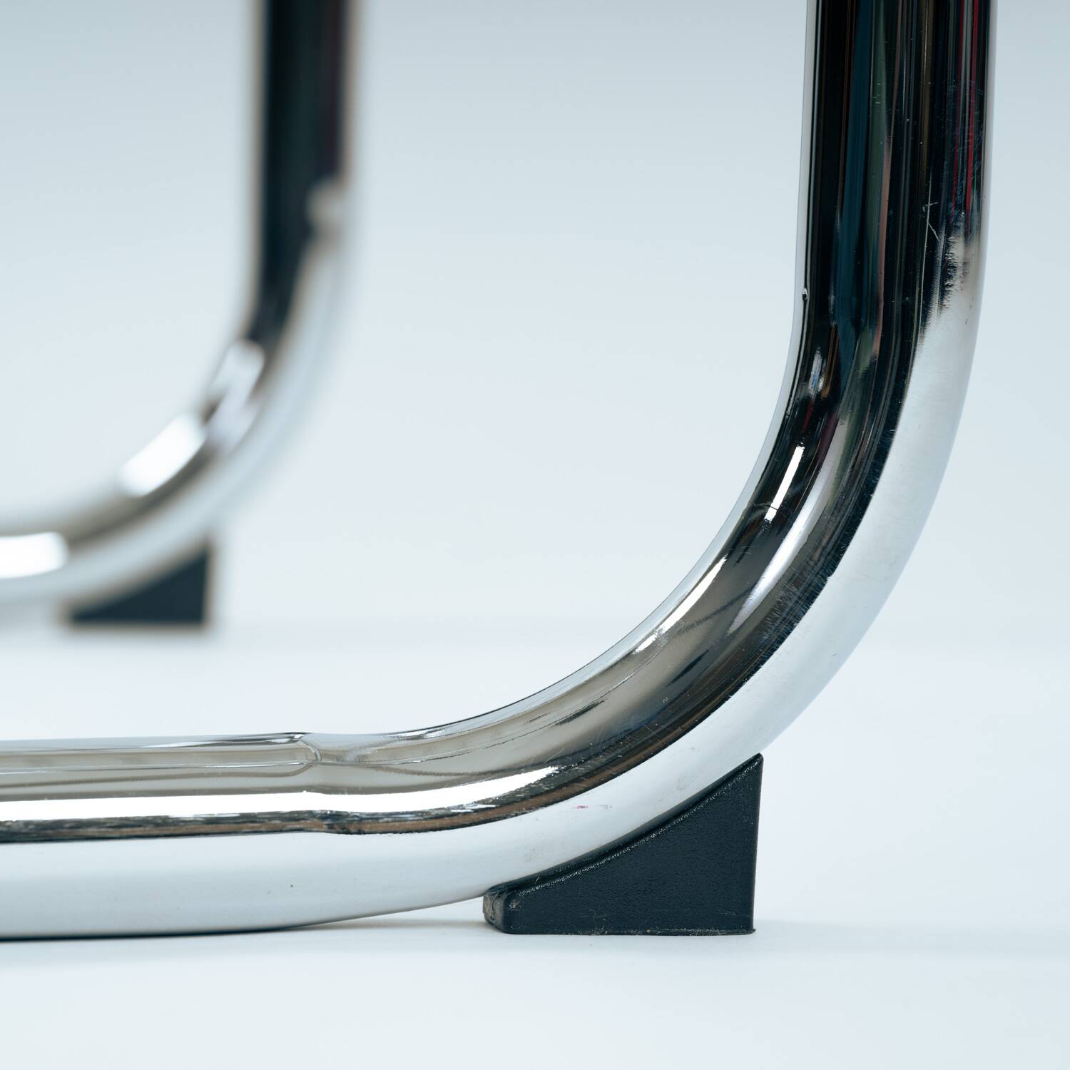 set of 4 Italian Wire Chairs, Chrome & Metallic Thread, 1974