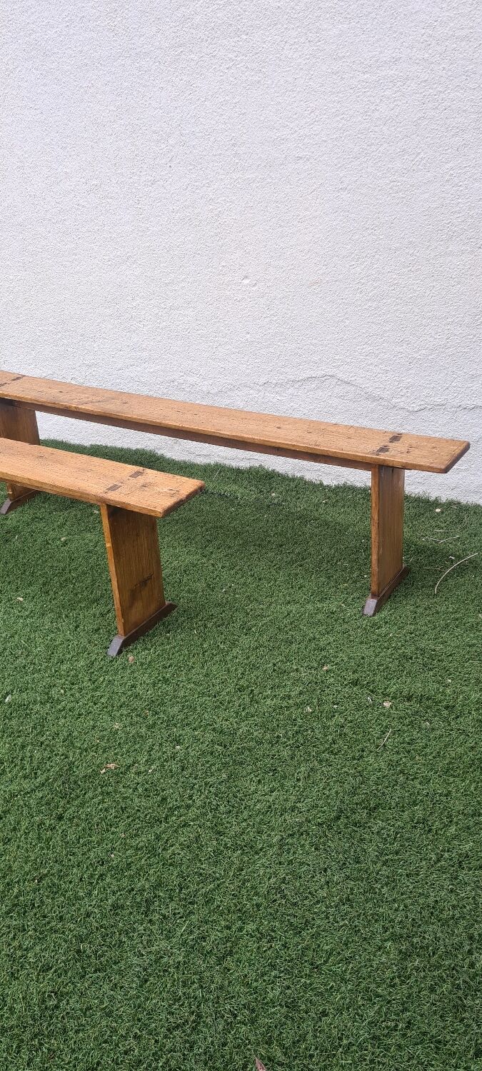 Pair of benches late nineteenth century