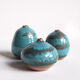 Trio of green miniature ceramics Antonio Lampecco