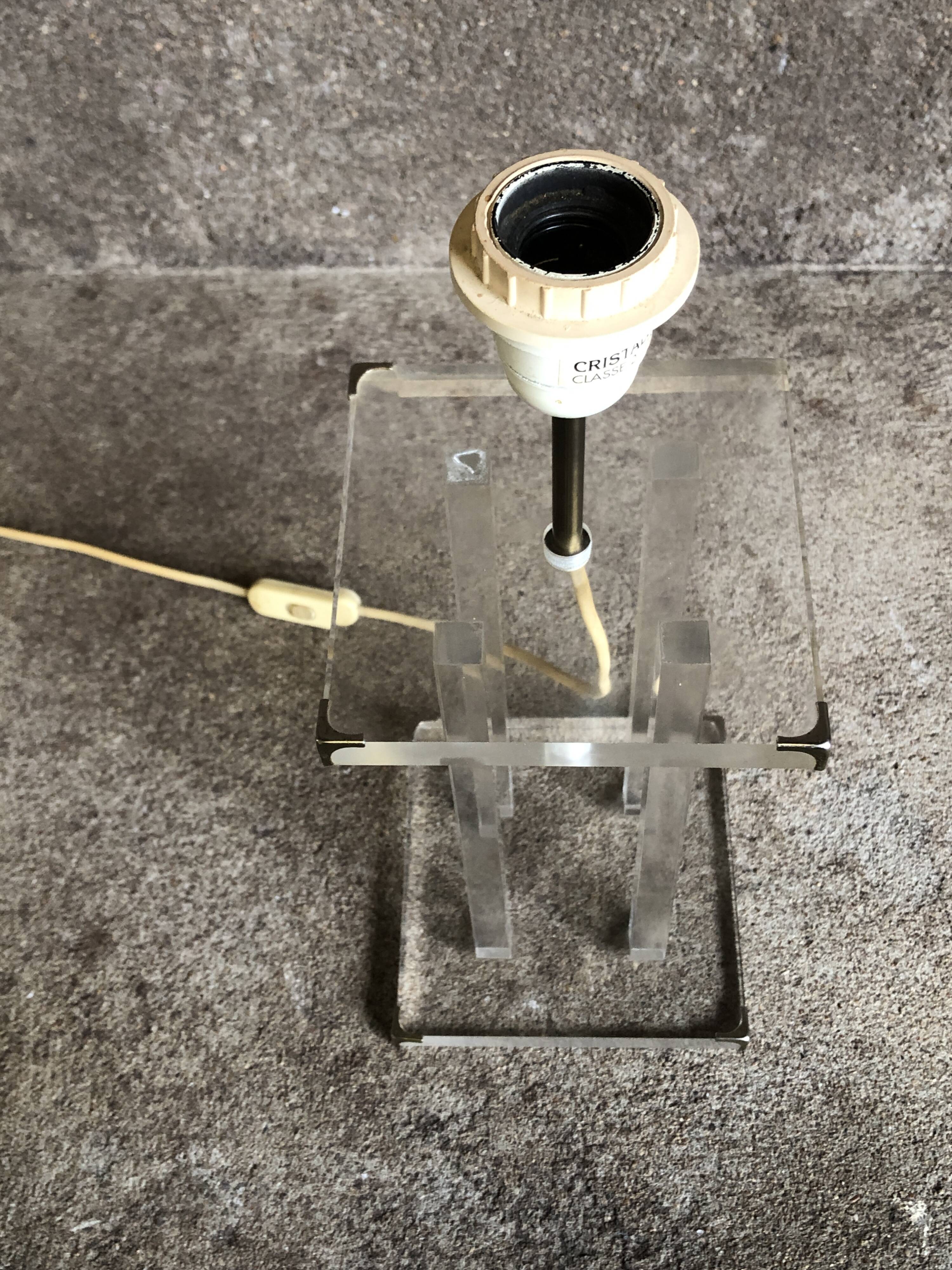 Lampe plexi David Lange, 1970 pour Roche Bobois