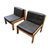 Pair of Baumann 70's armchairs