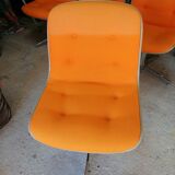 Set of 12 vintage Steelcase Strafor office chairs by Randall Buck