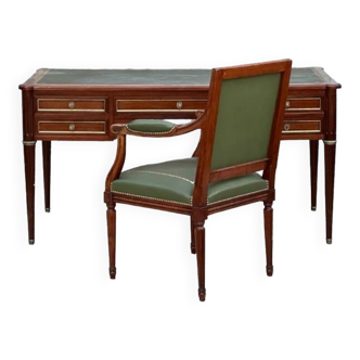Desk and armchair